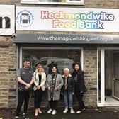 Pictured at Heckmondwike Food Bank are Ricky Newton, MP Kim Leadbeater, Paula Graham, Brenda Graham and Polly Greenwood.
