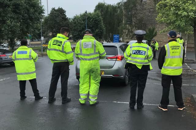 A focus on road safety saw Dewsbury officers join with the DVLA, DVSA and taxi licencing to check 60 vehicles, 36 of which were taxis.