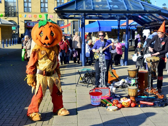 Halloween hits Dewsbury Market.