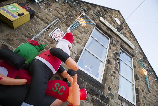 Santa visited Roberttown Community Centre last Saturday thanks to the Route 66 Bikers - and all to raise money for Brighter Gray's, a Heckmondwike-based support group for children grieving the death of a parent, which was established earlier this year.