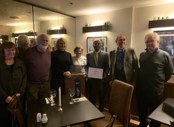 Members of Dewsbury Rotary Club pictured at a farewell dinner to mark the end of an historic era. From left to right: Anne Reid Skeleton, Ian Leaske, Susan Vesely, Maureen Leaske, Dr Thimme Gowda (president), Martin Vesely and Andrew Young.