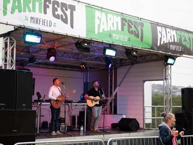 International saxophone player Ellie Sax and Heart Yorkshire Radio presenter Dixie wowed crowds at Mirfield Farm Fest - the town’s very own version of a mini Glastonbury.