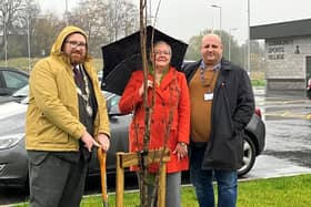 A plaque was unveiled, and a tree planted by Deputy Lord Mayor Councillor Matt Edwards, pictured left, to mark the official opening of the new £6m sports village complex in Wyke.