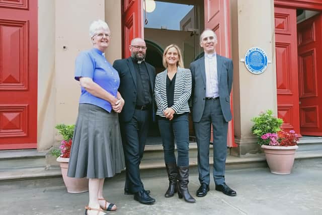 Batley and Spen MP Kim Leadbeater pictured with, from left, the Rev Marian Olsen, the Rev Kerry Tankard and the Rev David Barker