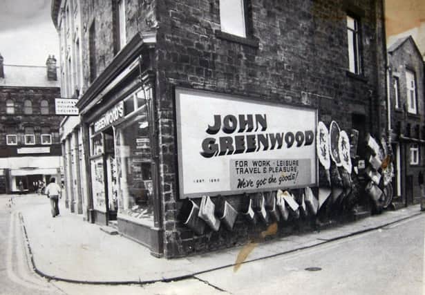 Nostalgia with Margaret WatsonGreenwood's shop in Church Street, Dewsbury, which was established in 1856Mr Jack Gledhill, Greenwoods Shop