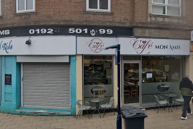 Cafe Mon Amis on Corporation Street has a 4.5 star rating.