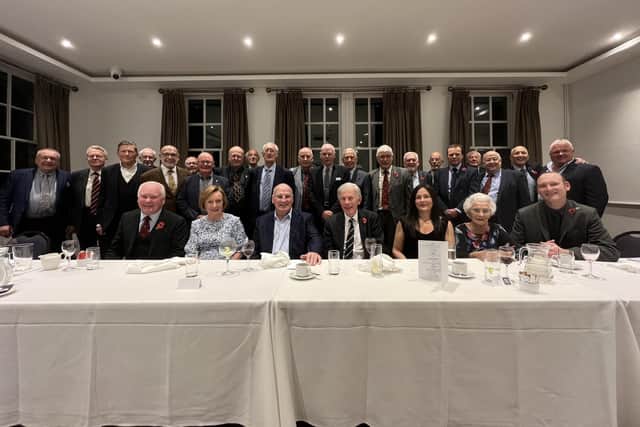 Guests at the Wheelwright Grammar School old boys reunion dinner held at Healds Hall Hotel, Liversedge.