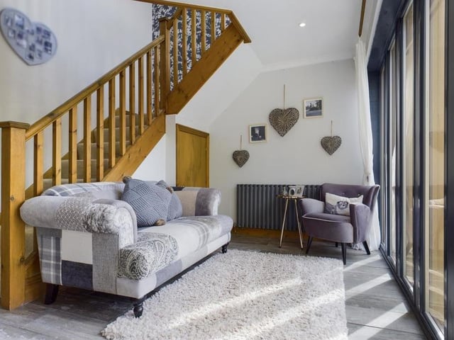 A cosy vantage point from which to enjoy the outdoor view.