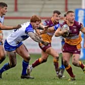 Action from Batley Bulldogs’ third round Challenge Cup win over Workington Town