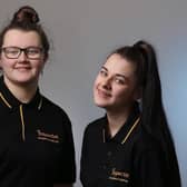 Newly recruited Inspectas Trainee Analyst Surveyors Abbi Molyneux (left) and Lilly Holden