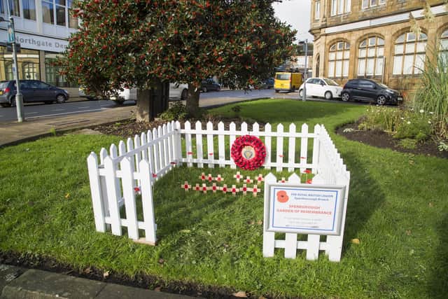 The Garden of Remembrance on Market Street in Cleckheaton.