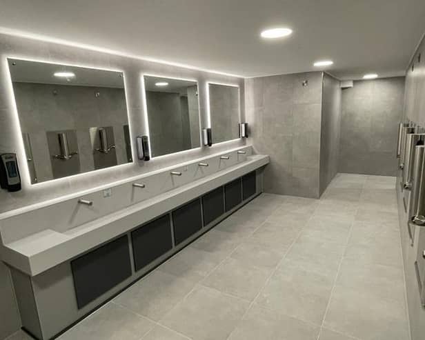 The new toilet facilities at Hartshead Moor services