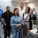 Pictured from the left are Nicholas Pickett (Sheffield Hallam), Sultan Wasim (Sloomy), Fara Hussain-Butt (Shire Beds), Paul Walker (Debar) and Jessica Armitage (Made Smarter Yorkshire).