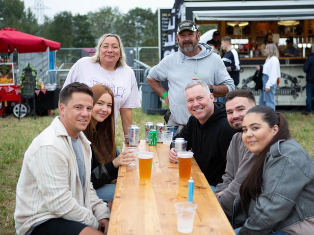 Rich, Hannah, Sonia, John, Phillip, Aaron and Mollie at Mirfield Farm Fest.