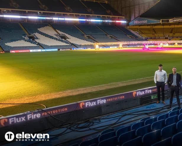 Leeds United have signed Cleckheaton business Flux Fire Protection in a three-year community partnership deal.