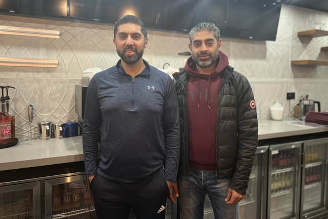 Brothers Mohammed Zahoor (left) and Mohammed Zafoor (right), owners of Legends Cafe in Batley