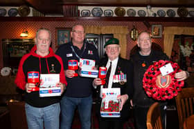 Paul Shillito, David Horrobin, Frank Wright BEM and Tim Wood, who are organising the Remembrance Day parade in Mirfield