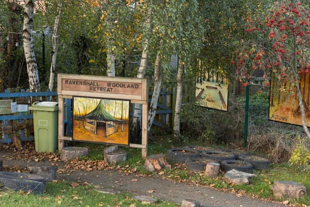 The Woodland Retreat at Ravenshall School.