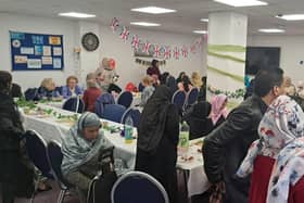 Around 50 people gathered at Ravensthorpe Community Centre for the double celebration.