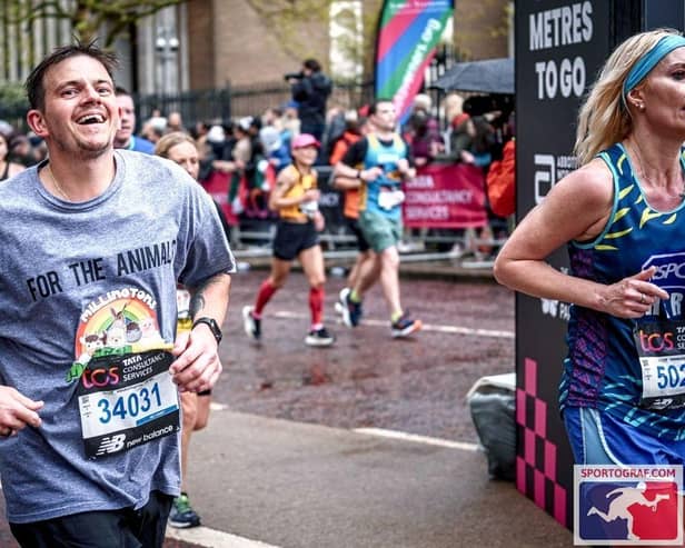Jake completed the London Marathon on Sunday, April 23.