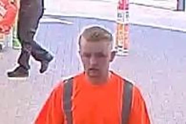 Officers are keen to trace this man in connection with a burglary in the Birkenshaw area.