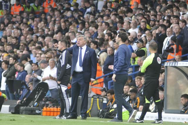 Sam Allardyce shows his frustration on the touchline.