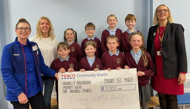 Birkenshaw Primary School received £1,000, which will go towards hiring a minibus.