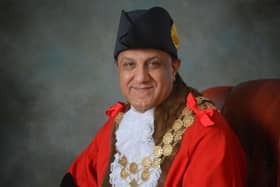 The Mayor of Kirklees, Coun Masood Ahmed.