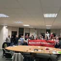 An emotional final meeting of the ‘Batley and Spen’ local Labour party. There was a great turnout of people of all ages with some lovely stories from the long and proud history.