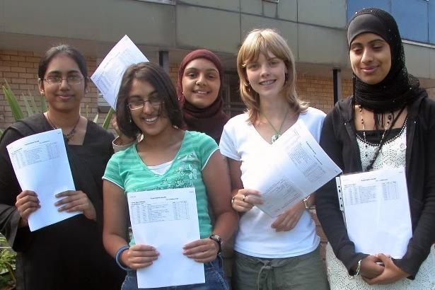 Naghmana Amen, Salma Bhamjee, Shameemah Chopdat, Georgina Hill and Zaynab Basser who all recieved A's and A*'s in their GCSE results.
