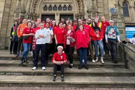 Volunteers of Dewsbury Cares Community Group ahead of last year's Christmas lunch initiative. The group is set to move into bigger premises this coming weekend.