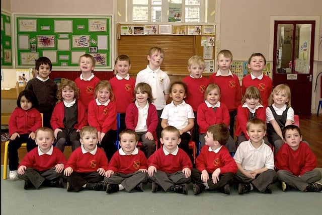 The Reception class at Whitcliffe Road First School.