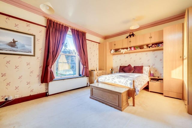 One of the property's sizeable double bedrooms.