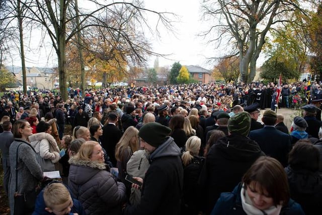 1. Mirfield's Remembrance Sunday parade.