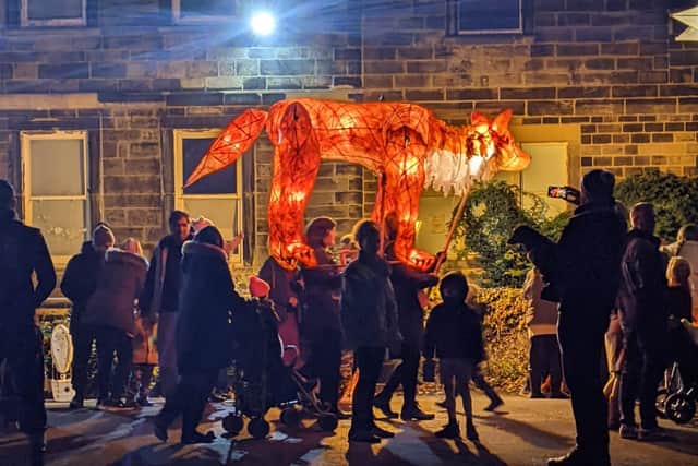 Families and community groups joined in the lantern parade on Monday, October 10 to mark World Mental Health Day