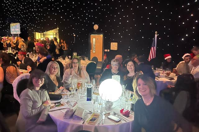 Total Travel team at their Christmas Party at the Royal Armouries in Leeds.