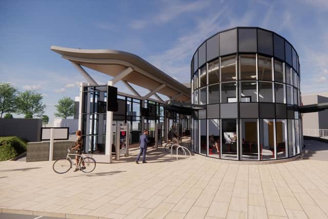Artist impression of how Heckmondwike Bus Station could look.