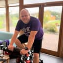 Gareth Pierce, Forget Me Not Children's Hospice CEO, cycled for 10 hours in a challenge for Baby Loss Awareness Week.