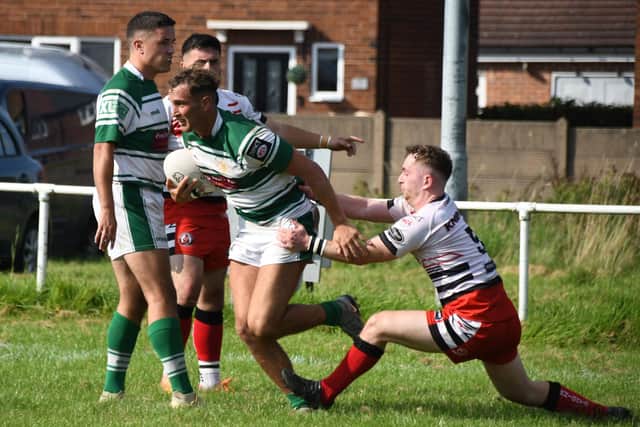 Dewsbury Celtic in action at Normanton Knights. Photo by Rob Hare