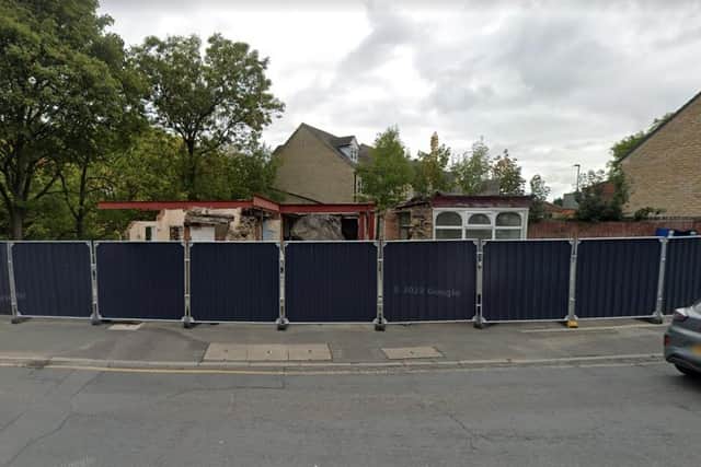 The former pub is now substantially demolished.