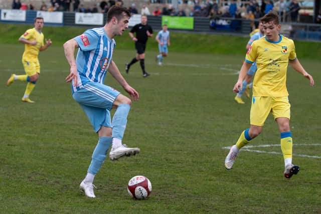 Jack Carr was on target for Liversedge in their 2-1 victory at Ashton United.