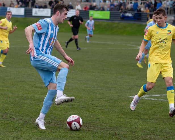 Jack Carr was on target for Liversedge in their 2-1 victory at Ashton United.