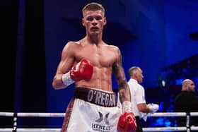 Cory O'Regan has extended his unbeaten pro boxing record. Picture: Mark Robinson Matchroom Boxing