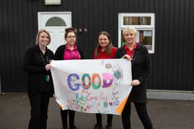 Staff celebrating a Good Ofsted report for Kids Come First Nursery in Cleckheaton