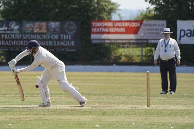 Birstall's Brandon Silverwood batting against East Ardsley. Picture: Scott Merrylees