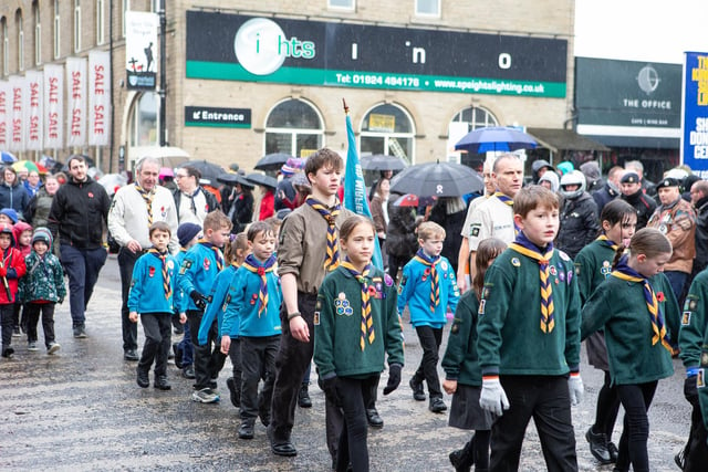 Thousands of people lined the streets of Mirfield for the largest Remembrance Parade outside of London