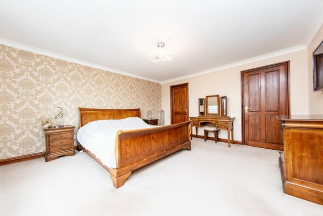 Upstairs is the master bedroom fit with its own en suite and incredible views of the countryside.
