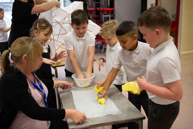 The community occasion sees pupils, staff and families design and create lanterns, made out of dried-out willow, over a two-week period before being proudly showcased in the school’s playground.