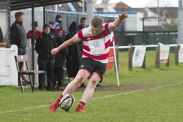 Dale Breakwell kicked six goals in Cleckheaton's win at Scunthorpe. Picture: Jim Fitton