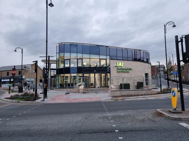 The new bus station in Heckmondwike.
